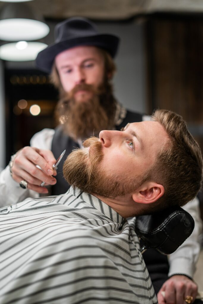 Entretien avec huile à barbe