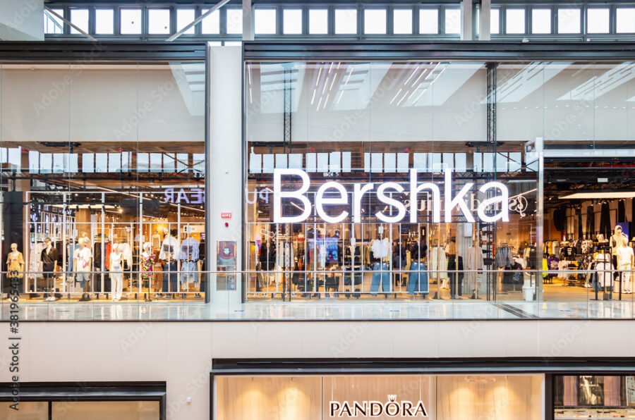 magasin bershka illustration