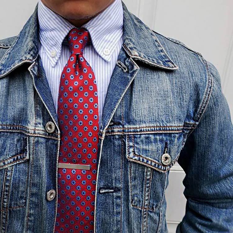 veste-jean-chemise-cravate